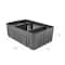 Simplify Gray Stackable Organizer Bin with Adjustable Dividers
